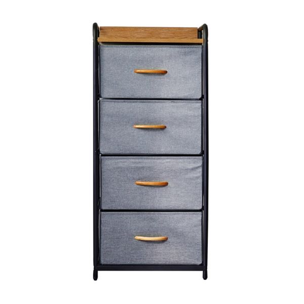 Ethan Fabric Chest of 4 Drawers