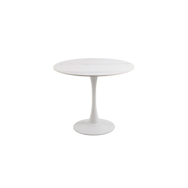Marcel Round Dining Table White