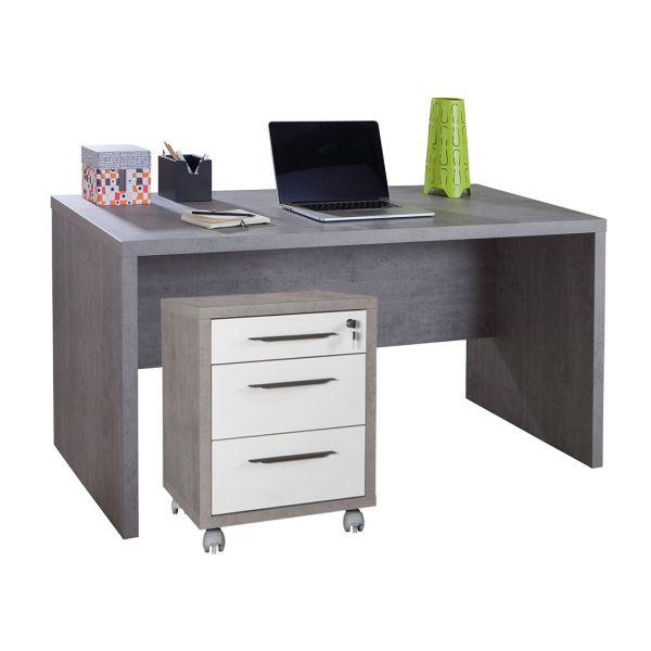 Pierro Desk and Mobile Cabinet